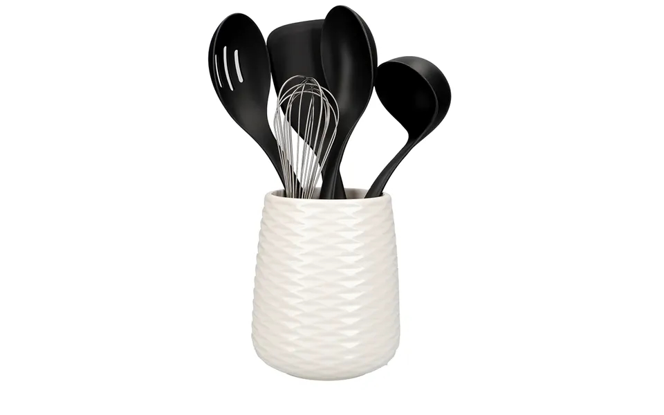 Kitchenaid Ceramic Crock With 5pc Plastic Tool Set