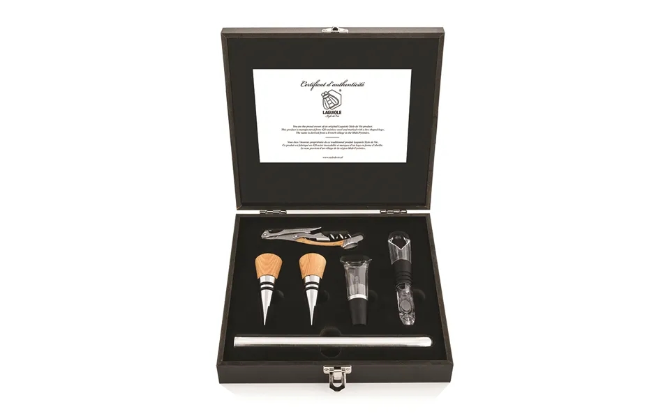 Laguiole Style De Vie Luxury Corkscrew Oak With Accessories