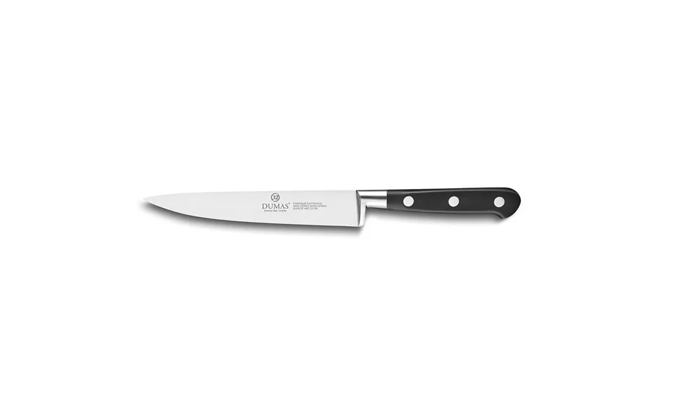 Lion Sabatier Ideal 15cm Flexible Filleting Knife Black Handle With Stainless Steel Rivets