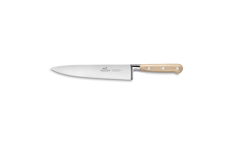 Lion Sabatier Ideal Broceliande 20cm Cook's Knife Ashwood Handle With Stainless Steel Rivets