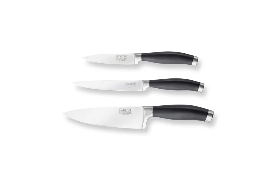 Sabatier Professional 801 Series 3 Piece Kitchen Knife Set - Chef's, Paring & All Purpose Sab801bs1