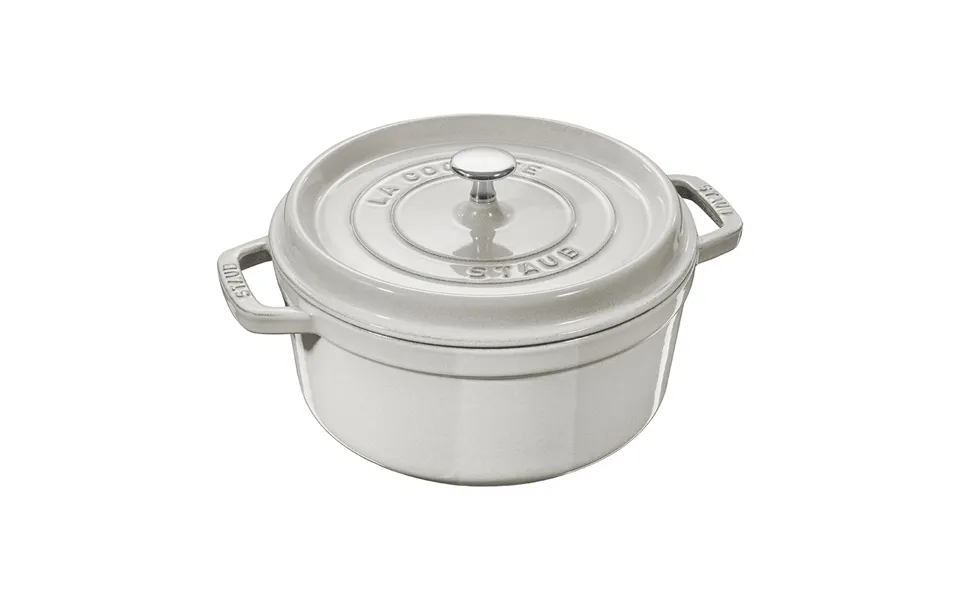 Staub Cast Iron Cocotte 18cm White Truffle 40501-409-0