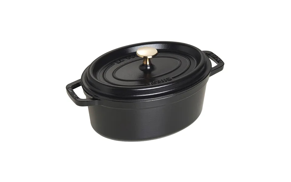 Staub Cast Iron Cocotte Oval 23cm Black 40500-231-0