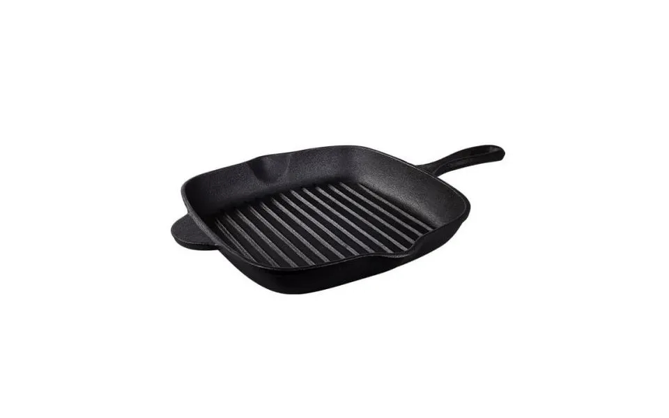 Tramontina Cast Iron 27cm Square Griddle Pan - Ribbed 31700019