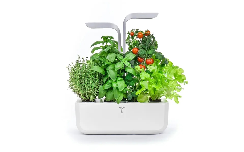 Veritable Classic - 4-slot Smart Indoor Garden In Arctic White & Satin Silver