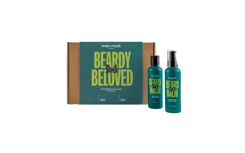 Men Rock Sicilian Lime Beardy Beloved Duo Kit 1 Unit