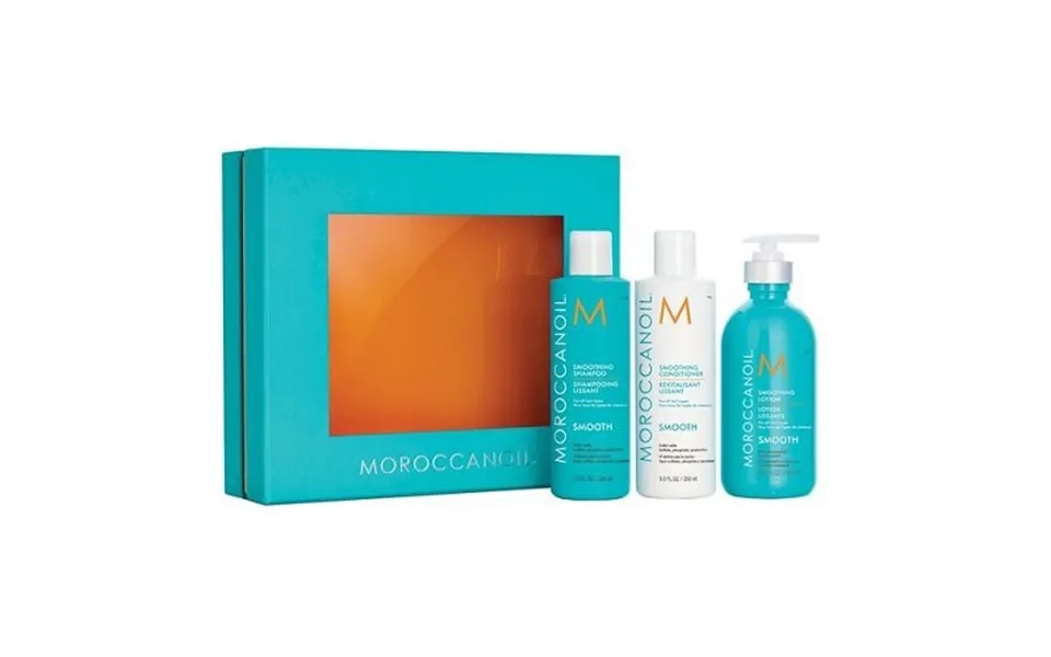 Moroccanoil Smoothing Hair Shampoo - Conditioner And Lotion Trio