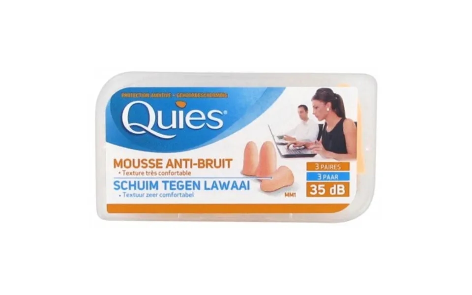 Quies Anti Noise Foam Earplugs Neutral Sand