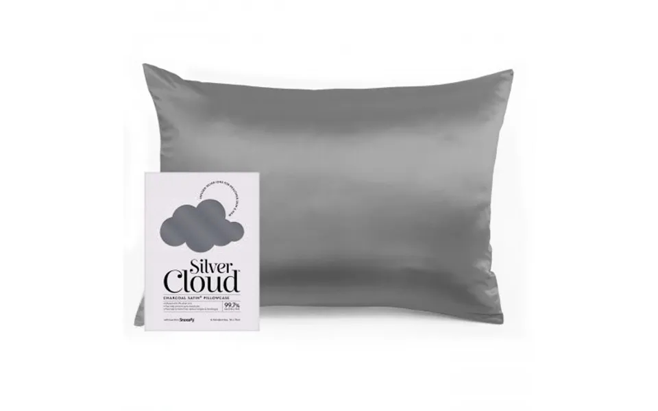 Silver Cloud Satin Pillowcase Infused With Silver Ions Charcoal