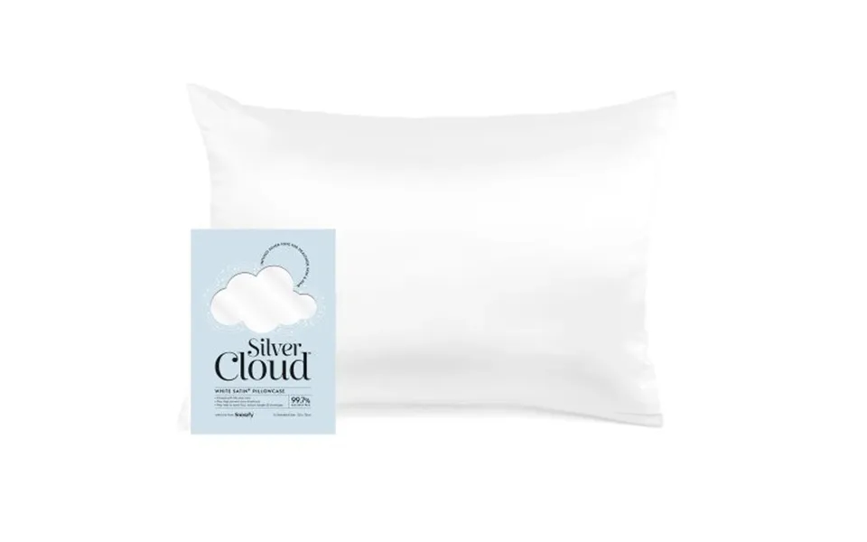 Silver Cloud Satin Pillowcase Infused With Silver Ions White