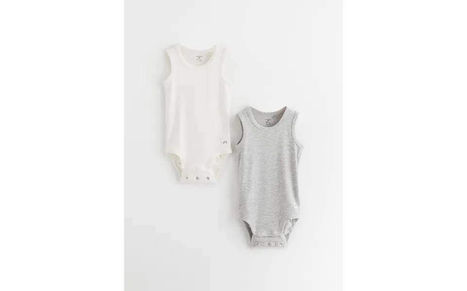 2-pack Ribbed Sleeveless Bodysuits