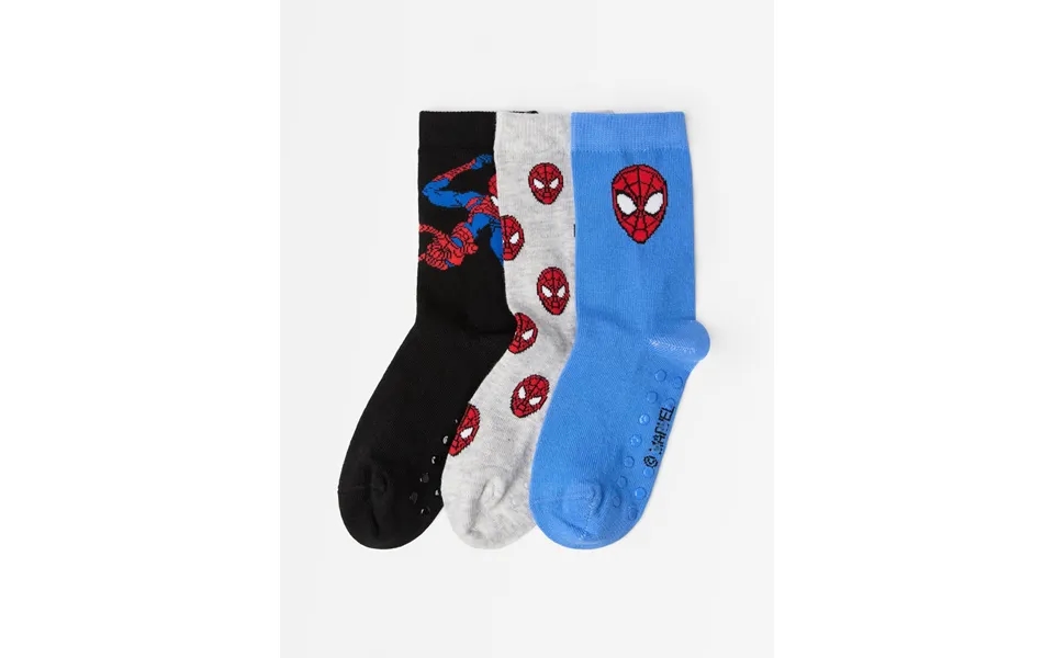3-pack Spider-man Socks With Anti-slip