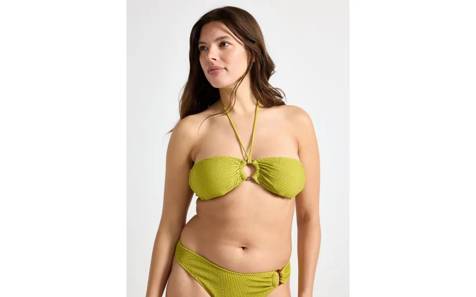 Crinkled Bandeau Bikini Top