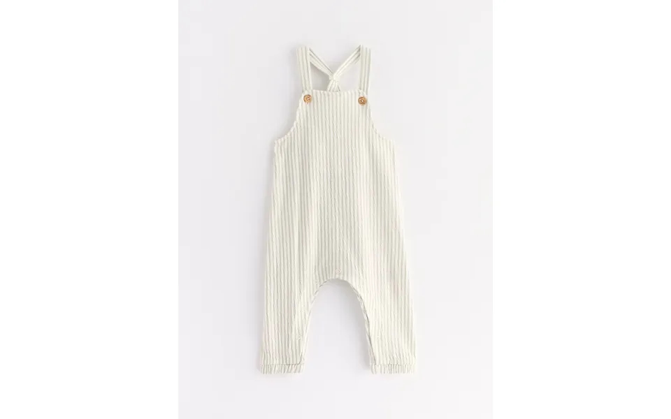 Dungarees In Crinkled Cotton