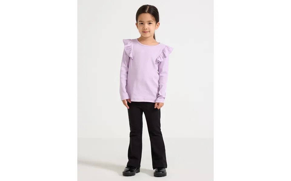 Flared Leggings With Brushed Inside