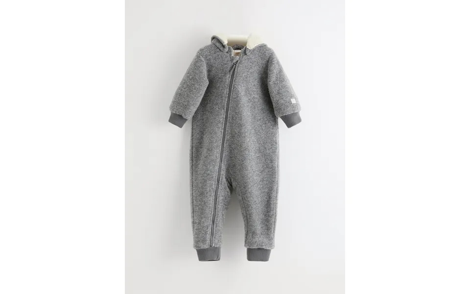 Grey Wool Blend Overall