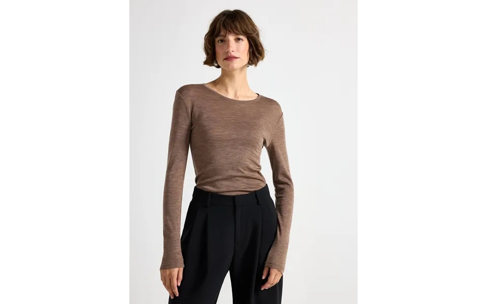 Long Sleeve Top In Merino Wool