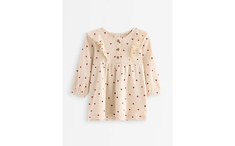 Long-sleeved Dress In Pointelle