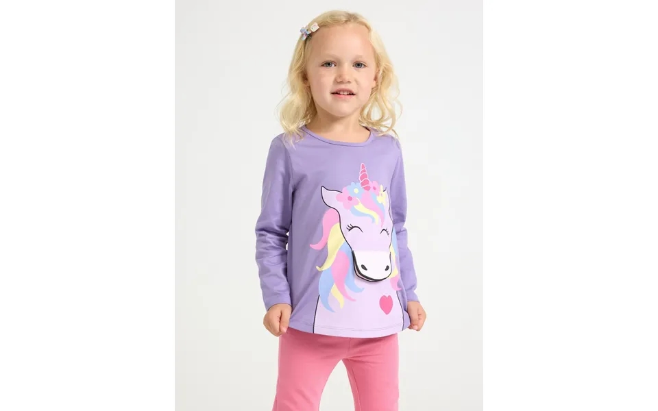 Long-sleeved Top With Unicorn