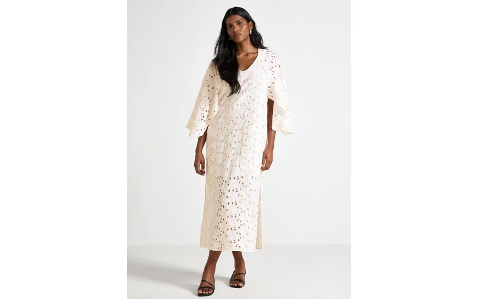 Maxi Dress With Broderie Anglaise