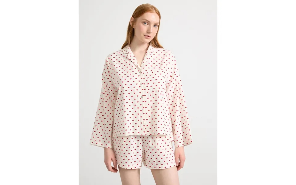 Pyjama Shirt In Seersucker