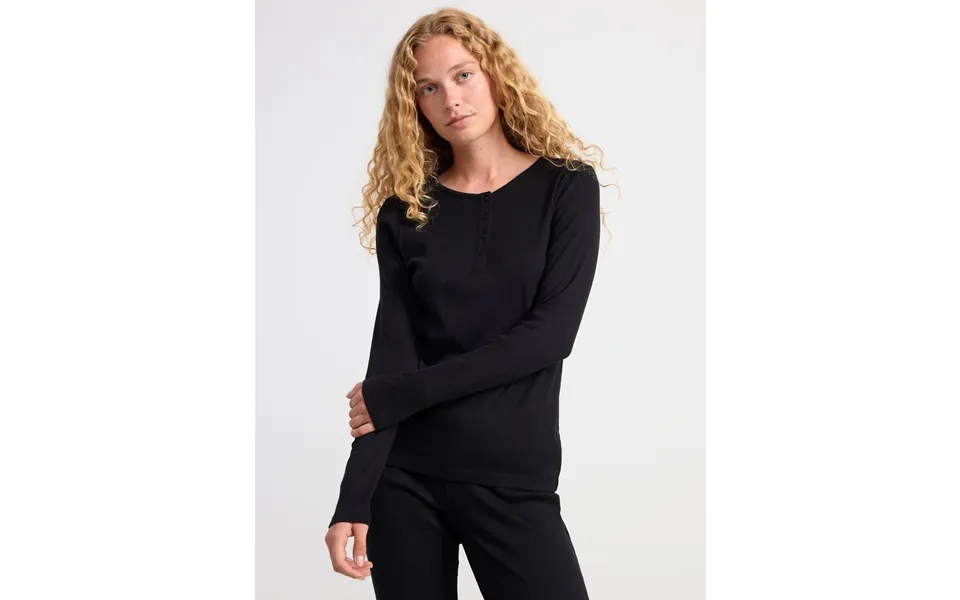 Ribbed Long Sleeve Pyjama Top