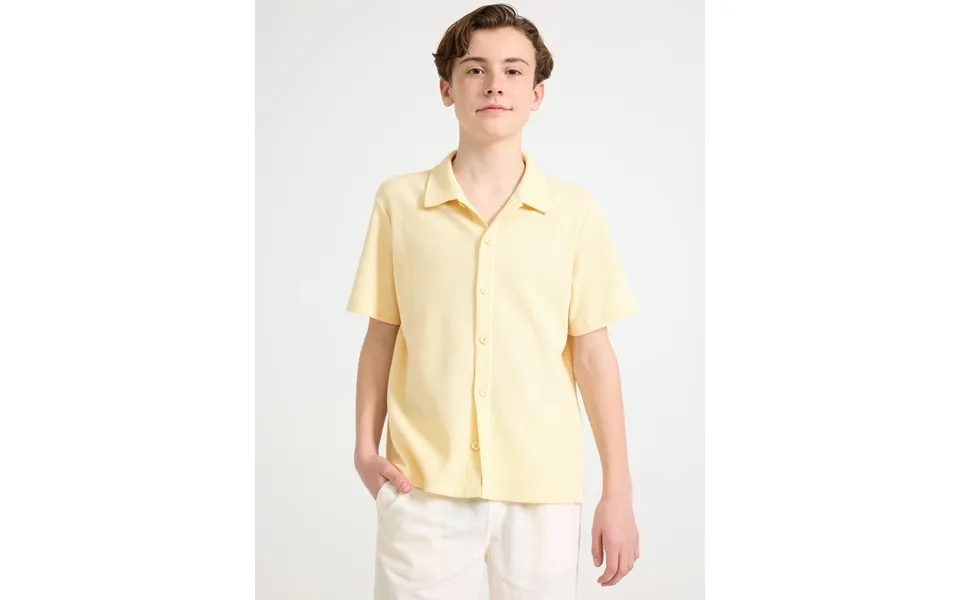 Short-sleeved Shirt With Waffled Structure