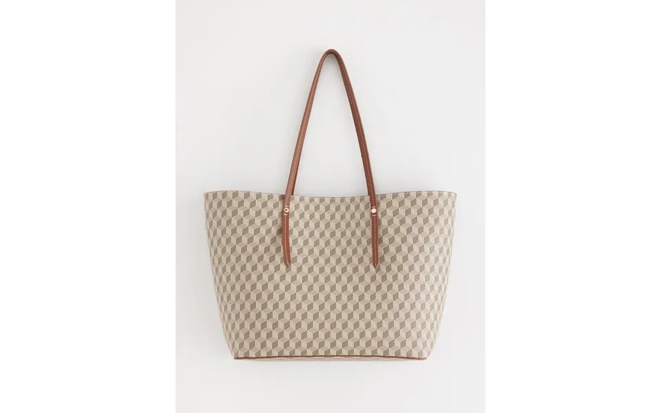 Tote Bag With Imitation Leather