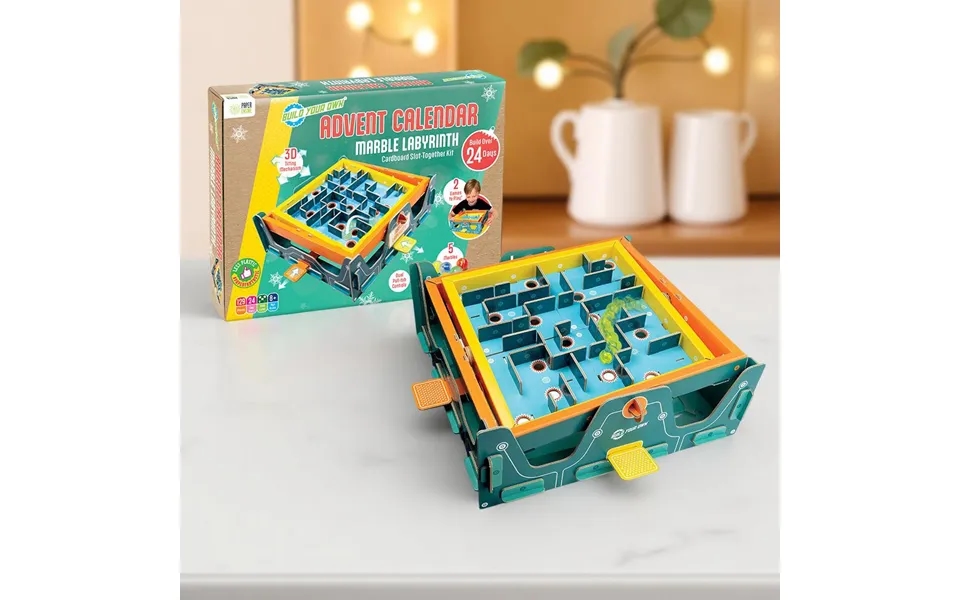 24 Days Build Your Own Marble Labyrinth Advent Calendar
