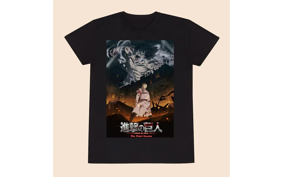 Attack On Titan Final Season Poster T-shirt X-large