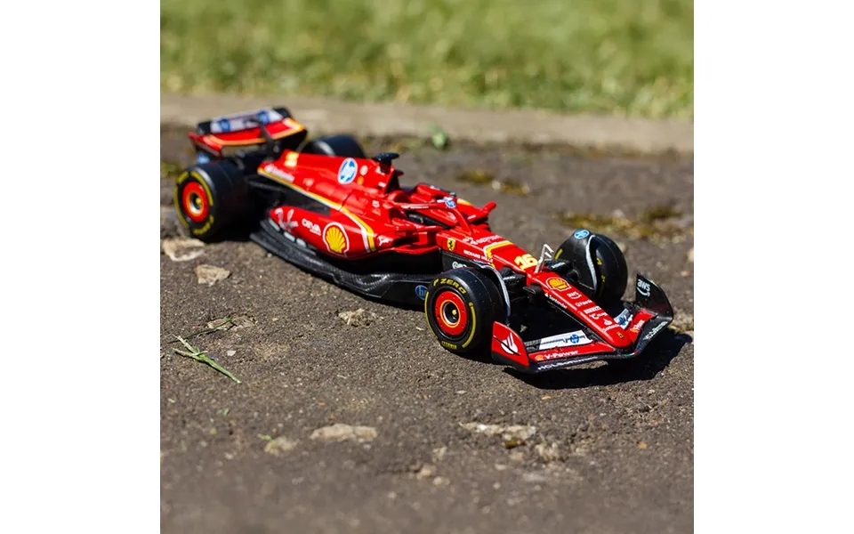 Bburago F1 Ferrari Sf-24 Leclerc And Sainz 1 43 Scale Set