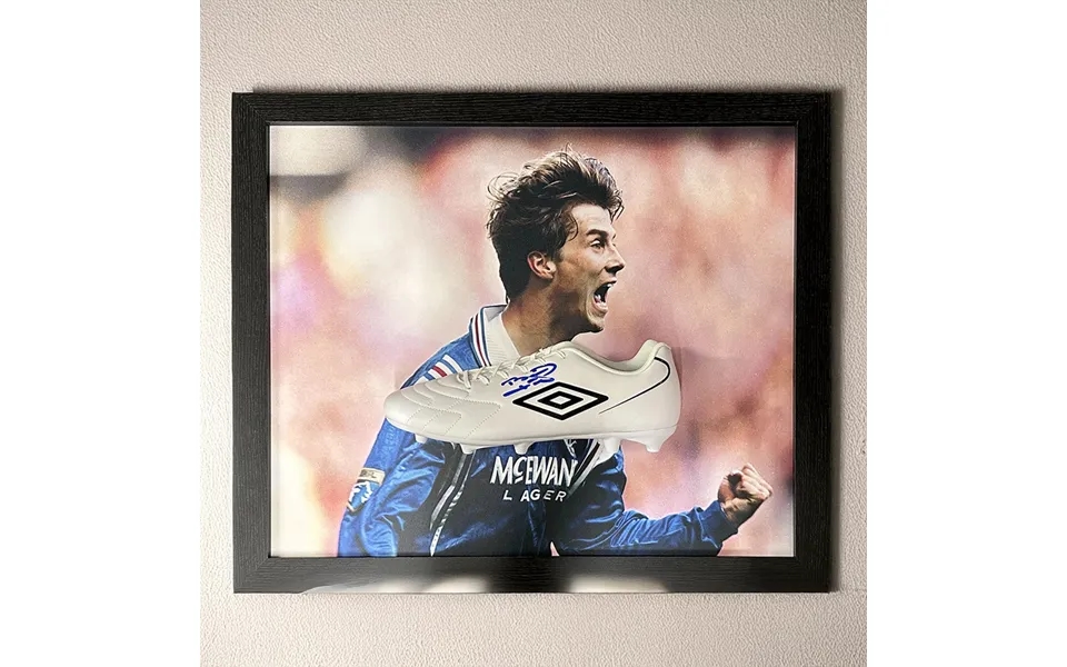 Brian Laudrup Signed Rangers Boot - Framed