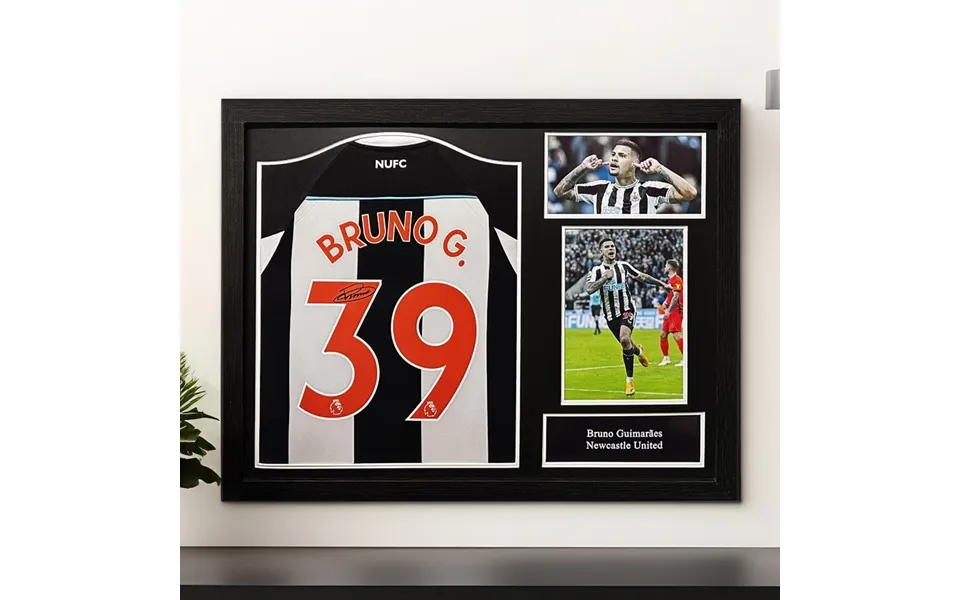 Bruno Guimaeres Signed Newcastle United Shirt - Framed