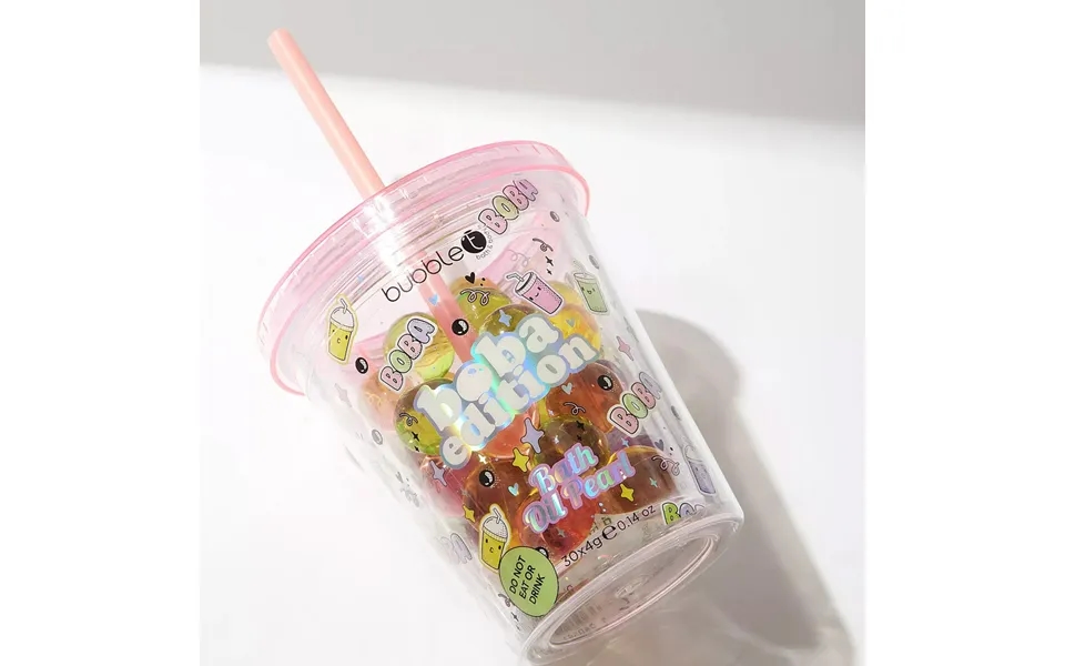 Bubble T Reusable Cup And Bath Pearls