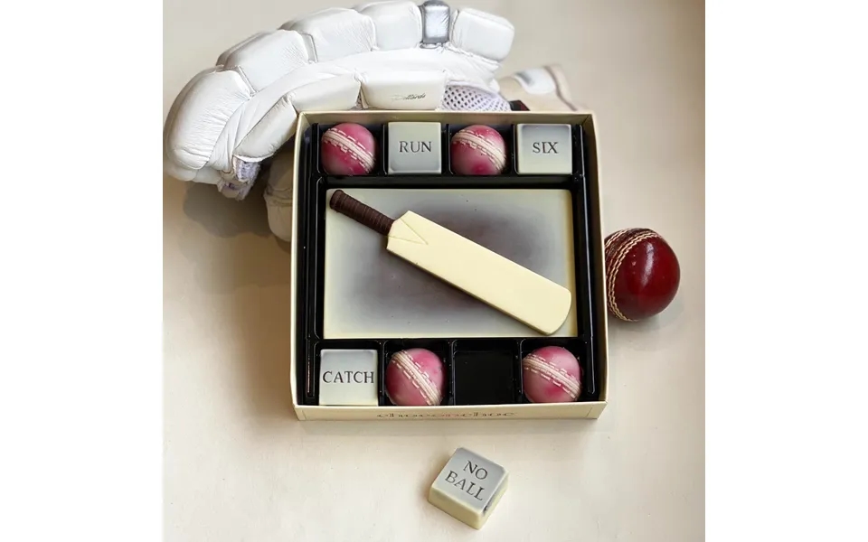 Chocolate Cricket Bat And Balls Box