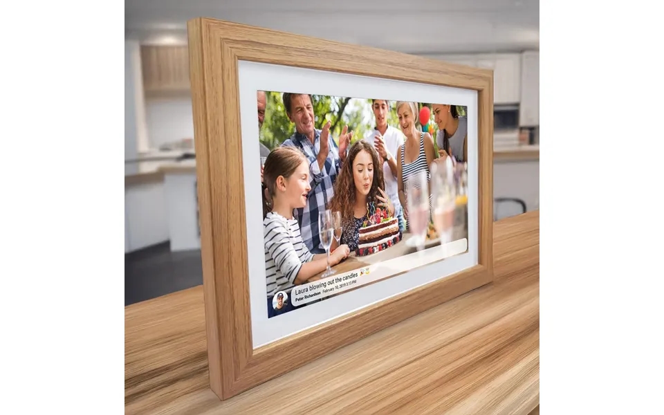 Denver Frameo Social Photo Frame 10.1 Wood