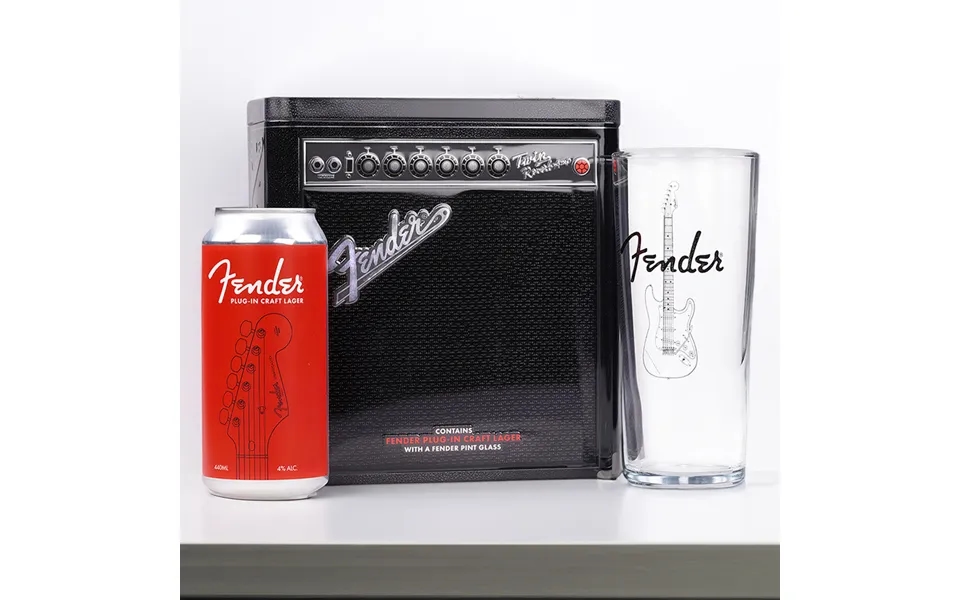 Fender Amp Tin Craft Lager And Pint Glass