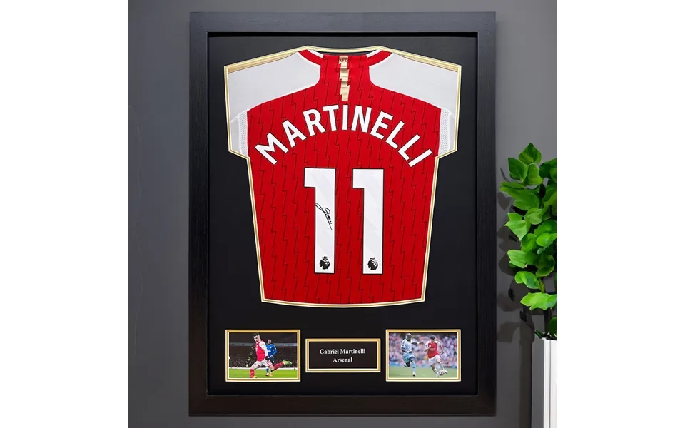 Gabriel Martinelli Signed Arsenal Shirt - Framed