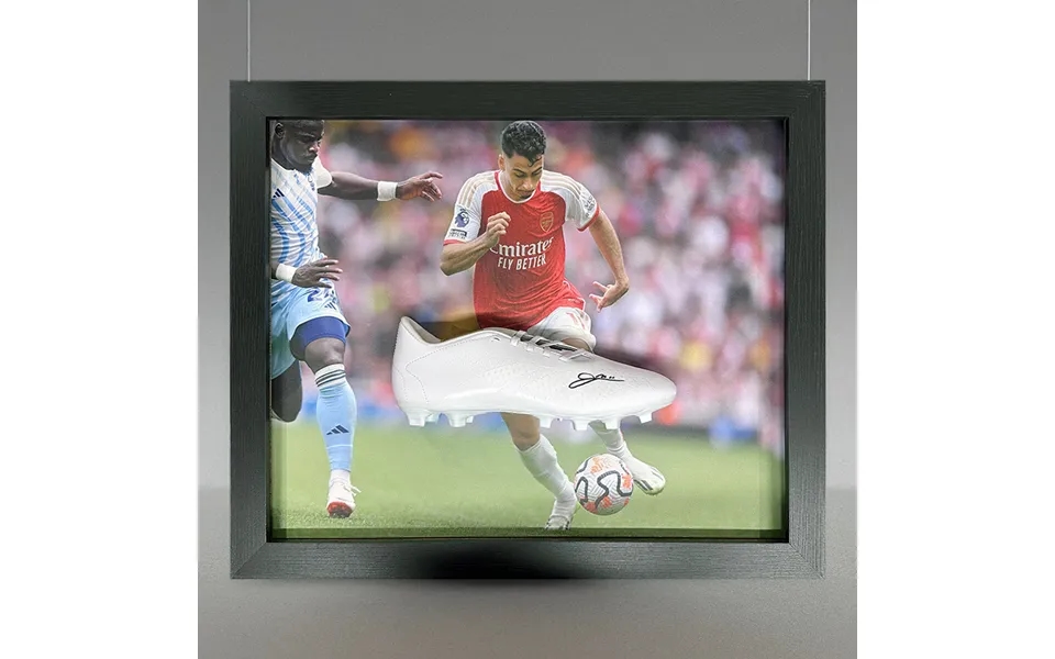 Gabriel Martinelli Signed Boot - Framed