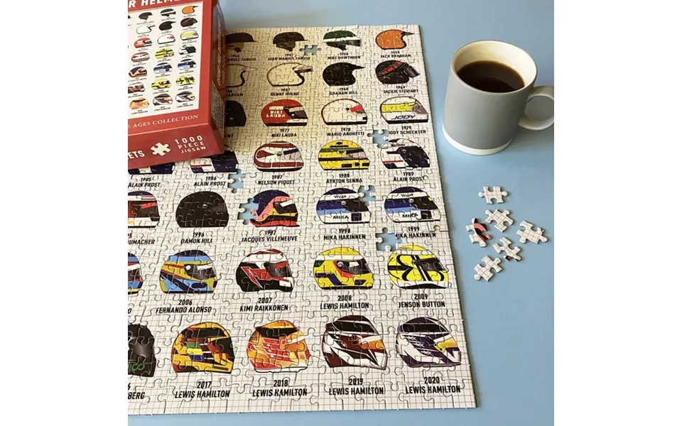 Grand Prix Driver Helmets Jigsaw Puzzle