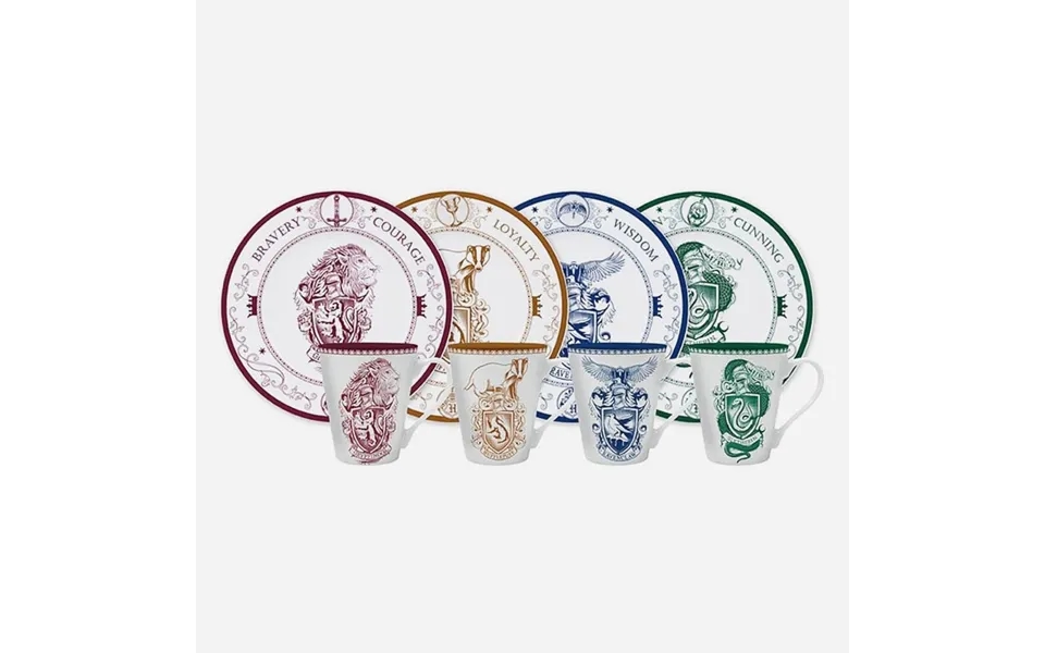 Harry Potter Hogwarts House Plate And Mug Set