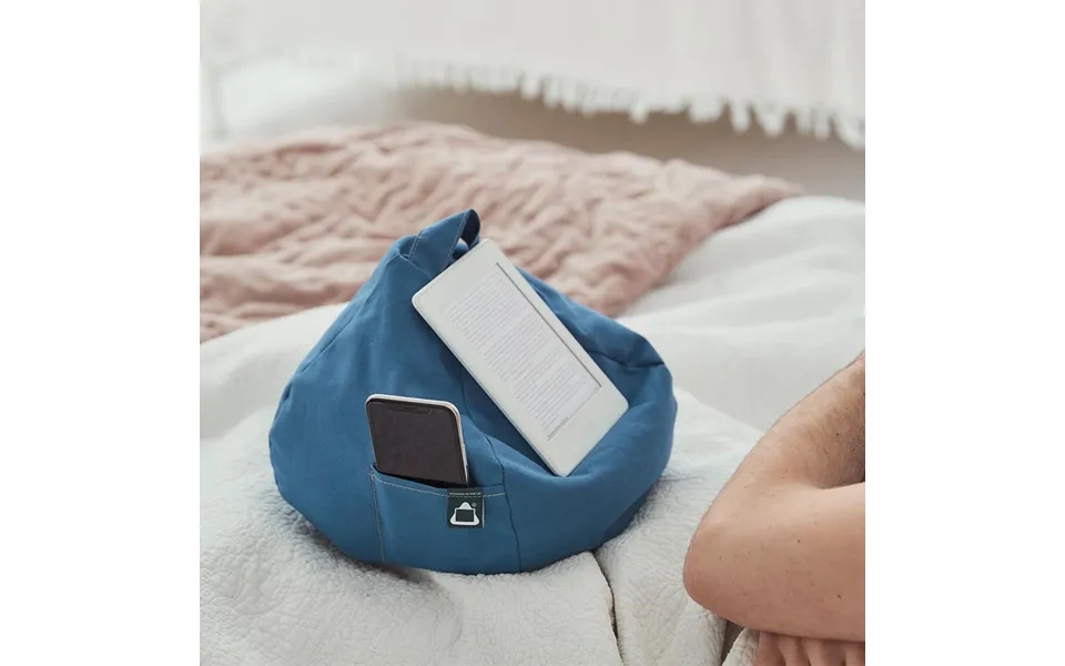 Ibeani Bean Bag Tablet Holder Blue Denim