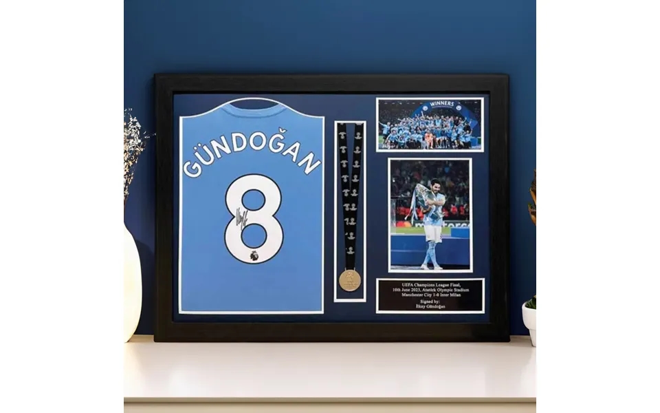 Ilkay Gundogan Signed Manchester City Shirt - Framed