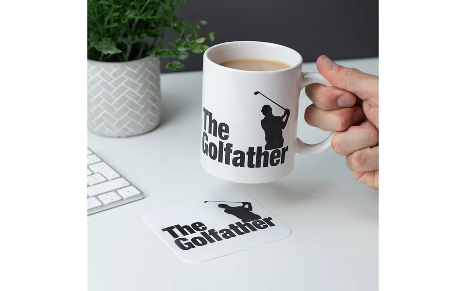 Ingenious Golfather Mug And Coaster