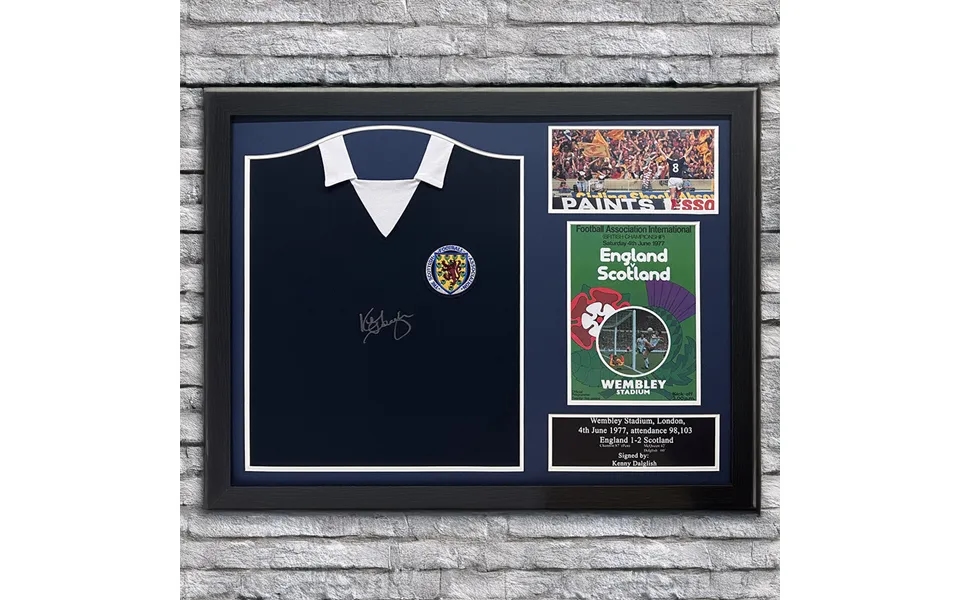 Kenny Dalglish Signed Scotland Shirt - Framed