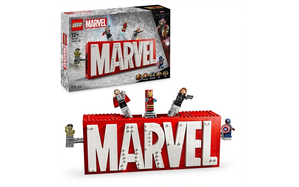 Lego Marvel Logo And Minifgures