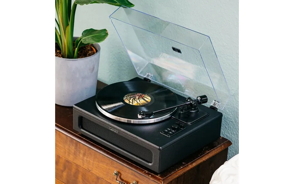 Lenco Ls-430 Black Turntable With Speakers