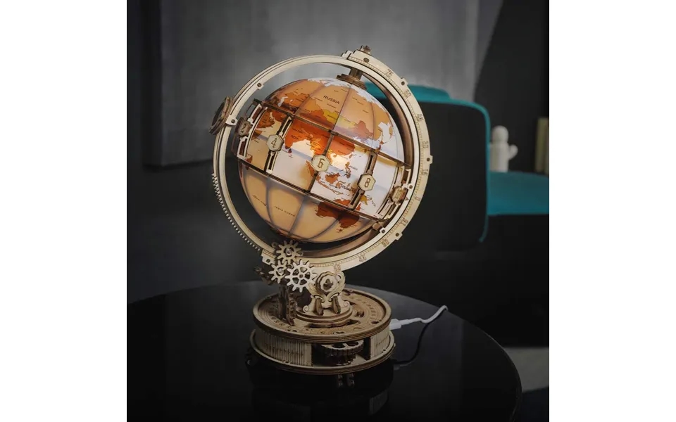 Light Up Globe Wooden Construction Set