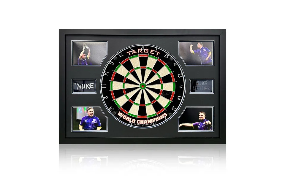 Luke Littler Premium Signed Dartboard - Framed