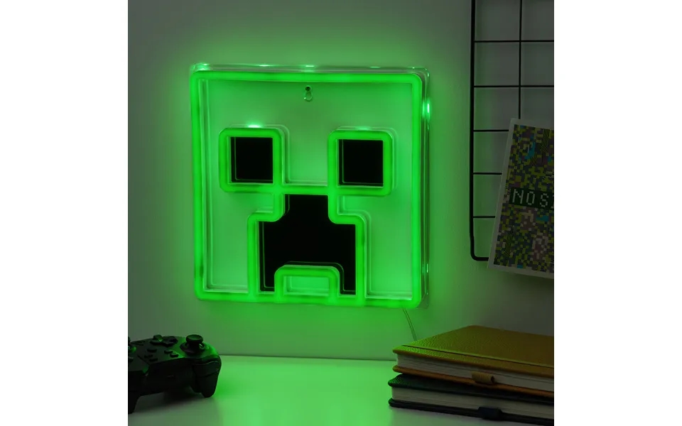 Minecraft Creeper Mountable Neon Led Wall Light